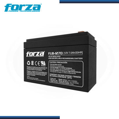 BATERIA FORZA FUB-1270 SELLADA RECARGABLE BLACK 12V/7.0AH (PN:BT310FOR01)