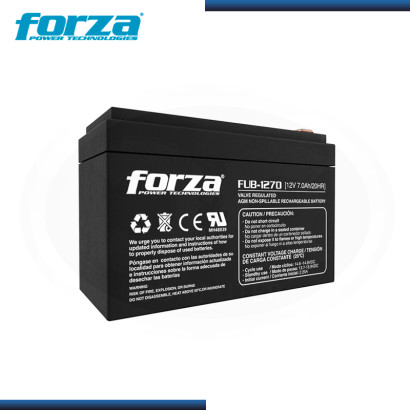 BATERIA FORZA FUB-1270 SELLADA RECARGABLE BLACK 12V/7.0AH (PN:BT310FOR01)