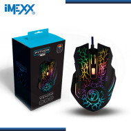 MOUSE IMEXX PYTHON VENOM 7 COLORES LED BLACK GAMING (PN:IME-27260)