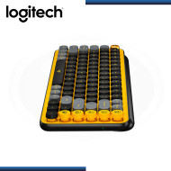 TECLADO LOGITECH POP KEYS BLACK YELLOW MULTI-DEVICE MECANICO WIRELESS (PN:920-010713)