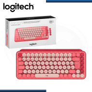 TECLADO LOGITECH POP KEYS CORAL ROSE MULTI-DEVICE MECANICO WIRELESS (PN:920-010715)