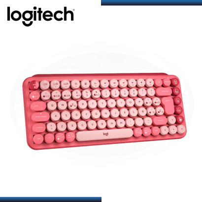 TECLADO LOGITECH POP KEYS CORAL ROSE MULTI-DEVICE MECANICO WIRELESS (PN:920-010715)