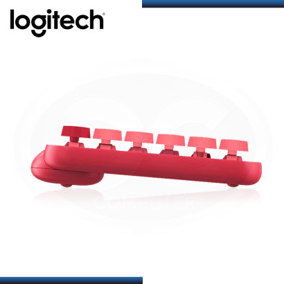 TECLADO LOGITECH POP KEYS CORAL ROSE MULTI-DEVICE MECANICO WIRELESS (PN:920-010715)