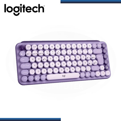 TECLADO LOGITECH POP KEYS COSMOS LAVENDER LILAC MULTI-DEVICE MECANICO WIRELESS (PN:920-011519)