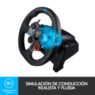 LOGITECH G G29 RACING WHEEL BLACK TIMON CON PEDAL COMPATIBLE PC/PS4/ PS5 (PN:941-000111)