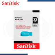 MEMORIA USB 32GB SANDISK CELESTE ULTRA SHIFT V 3.2 (PN:SDCZ410-032G-G46BB)