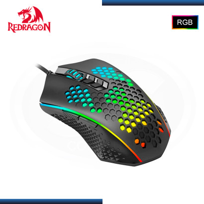 MOUSE REDRAGON REAPING M987-K BLACK RGB 12,400 DPI USB