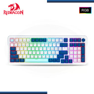 TECLADO REDRAGON EISA K686 PRO RGB WHITE BLUE INGLES USB-C/BLUETOOTH/WIRELESS