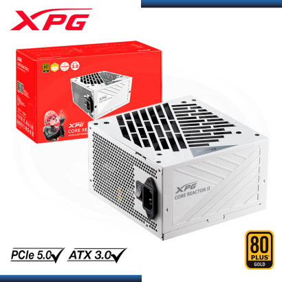 FUENTE XPG CORE REACTOR II 850W 80 PLUS GOLD FULL MODULAR WHITE (PN:75261344)