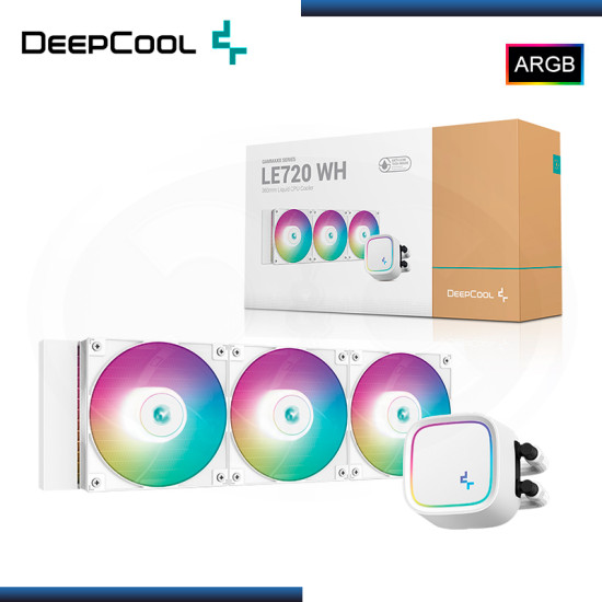 DEEPCOOL LE720 WHITE ARGB REFRIGERACION LIQUIDO AMD/INTEL (PN:R-LE720-WHAMMN-G-1)