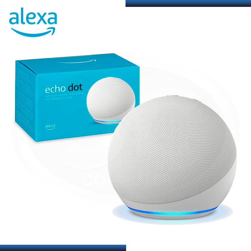 ALEXA ECHO DOT WHITE 5TA GENERACION ALTAVOZ INTELIGENTE CONTROL POR VOZ CONECTIVIDAD BLUETOOTH