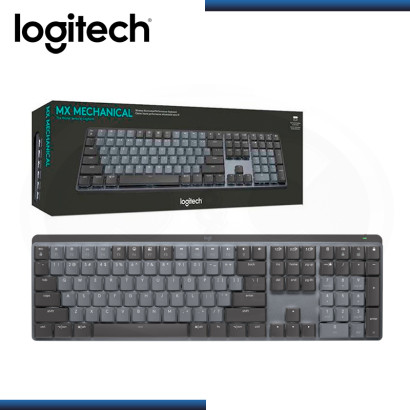 TECLADO LOGITECH MX MECHANICAL BLACK WIRELESS BT ILUMINATED SP (PN:920-010845)