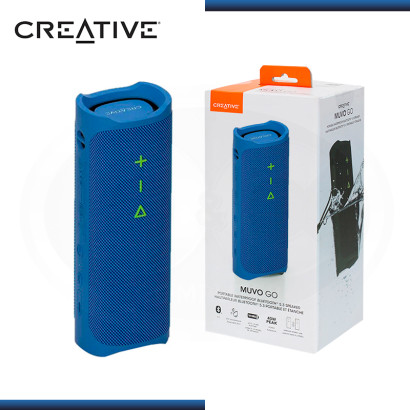 PARLANTE CREATIVE MUVO GO PORTATIL BLUE (20W) CONECTIVIDAD BLUETOOTH 5.3 IP7X (PN:51MF8405AA001)