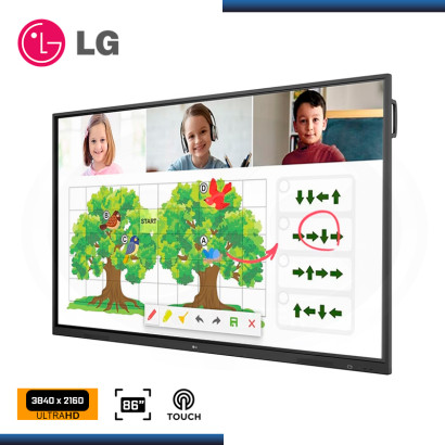 PIZARRA INTERACTIVA TOUCH LG 86" 86TR3DJ-B IPS MULTITACTIL 4K UHD 3840x2160