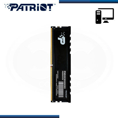 MEMORIA 16GB DDR5 PATRIOT SIGNATURE LINE PREMIUM BLACK BUS 5600MHz (PN:PSP516G56002H1)