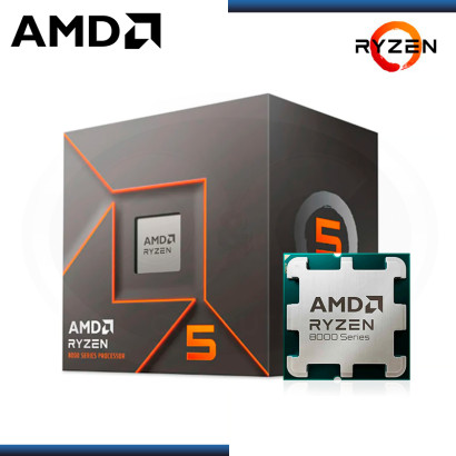 PROCESADOR AMD RYZEN 5 8400F 4.20GHz/4.70GHz 16MB 6 CORE AM5 BOX (PN:100-100001591BOX)