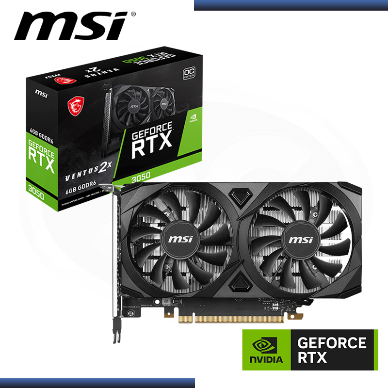 MSI GEFORCE RTX 3050 6GB GDDR6 96BITS OC VENTUS 2X (PN:912-V812-016)