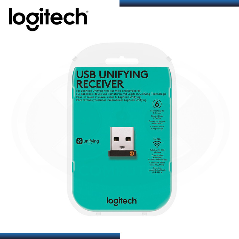 RECEPTOR UNIFICADO USB LOGITECH PARA MOUSE & TECLADO INALAMBRICO BLACK (PN:910-005235)