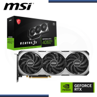 MSI GEFORCE RTX 4060Ti 8GB GDDR6 128BITS OC VENTUS 3X (PN:912-V515-219)