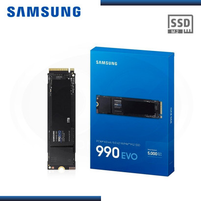 SSD 1TB SAMSUNG 990 EVO M.2 2280 NVMe PCIe GEN 4.0 x4 (PN:MZ-V9P1T0B/AM)