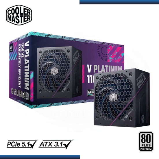 FUENTE COOLER MASTER V PLATINUM 1100W V2 80 PLUS PLATINUM MODULAR BLACK (PN:MPZ-B002-AFAP-BUS)