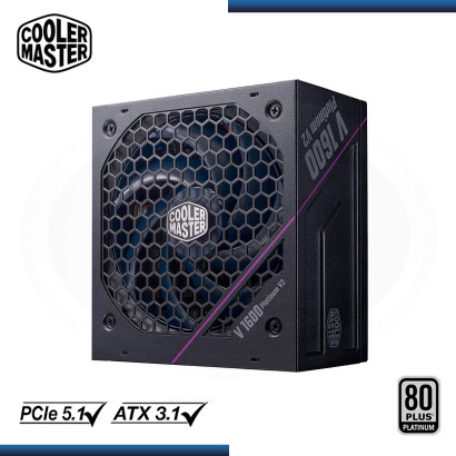 FUENTE COOLER MASTER V PLATINUM 1600W V2 80 PLUS PLATINUM MODULAR BLACK (PN:MPZ-G002-AFAP-BUS)