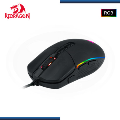 MOUSE REDRAGON INVADER M719 RGB NEGRO 10000 DPI USB (PN:M719)