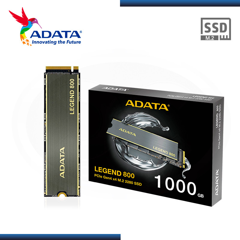 SSD 1TB ADATA LEGEND 800 M.2 2280 NVMe PCIe GEN4x4 (PN:ALEG-800-1000GCS)