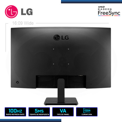 MONITOR LED 31.5" LG 32MR50C-B CURVO 1920x1080 HDMI 5MS/100Hz/FREESYNC