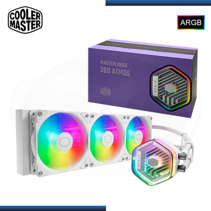 COOLER MASTER MASTERLIQUID 360 ATMOS WHITE ARGB REFRIGERACION LIQUIDO AMD/INTEL (PN:MLX-D36M-A25PZ-RW)