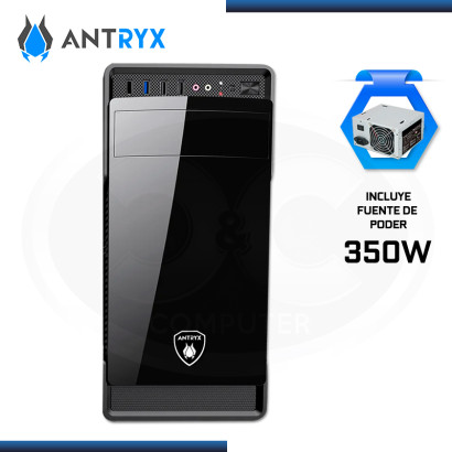 CASE ANTRYX ELEGANT 530M CON FUENTE 350W USB 3.0/USB 2.0 (PN:AC-E530M-350CP)