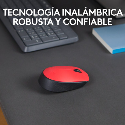 MOUSE LOGITECH M170 RED WIRELESS (PN:910-004941)