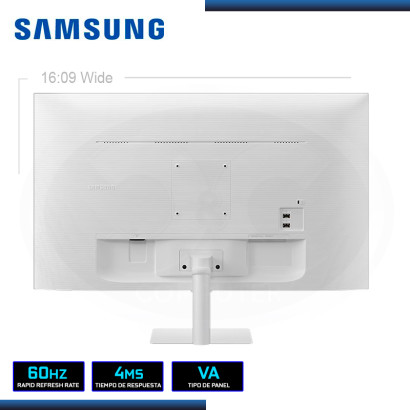 MONITOR SMART LED 27" SAMSUNG LS27DM501ELXPE M5 WHITE 1920x1080 HDMI WI-FI INTEGRADO 4MS/60Hz