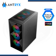 CASE ANTRYX RX-250 F-RGB BLACK SIN FUENTE VIDRIO TEMPLADO USB 3.0/USB 2.0 (PN:AC-RX250KFR)