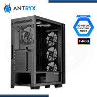 CASE ANTRYX RX-250 F-RGB BLACK SIN FUENTE VIDRIO TEMPLADO USB 3.0/USB 2.0 (PN:AC-RX250KFR)