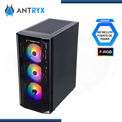 CASE ANTRYX RX -270, VIDRIO TEMPLADO FRGB FAN X4 , USB 3.0  BLACK (PN:AC-RX270KFR)