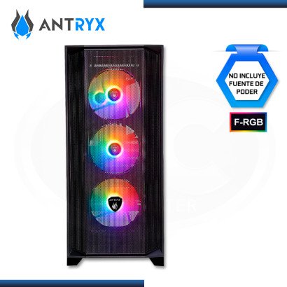 CASE ANTRYX RX -270, VIDRIO TEMPLADO FRGB FAN X4 , USB 3.0  BLACK (PN:AC-RX270KFR)