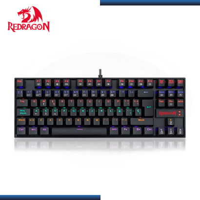 TECLADO REDRAGON KUMARA K552 BLACK RAINBOW MECANICO SWITCH RED ESPAÑOL (PN:K552-KR-SPS BLACK)