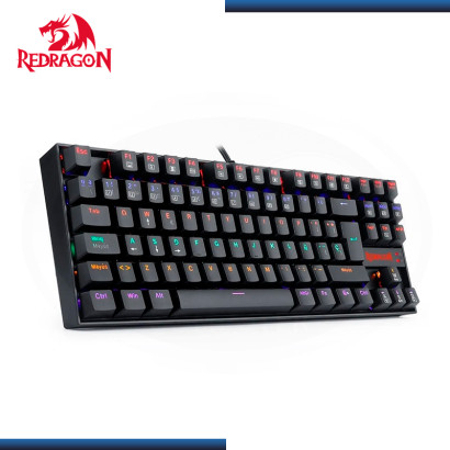 TECLADO REDRAGON KUMARA K552 BLACK RAINBOW MECANICO SWITCH RED ESPAÑOL (PN:K552-KR-SPS BLACK)