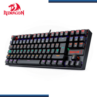 TECLADO REDRAGON KUMARA K552 BLACK RAINBOW MECANICO SWITCH RED ESPAÑOL (PN:K552-KR-SPS BLACK)