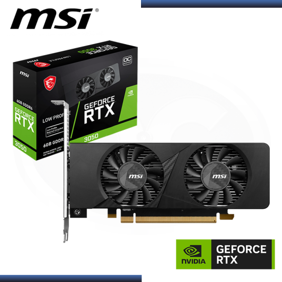 MSI GEFORCE RTX 3050 6GB GDDR6 96BITS LOW PROFILE OC (PN:912-V812-023)