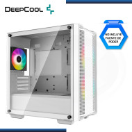 CASE DEEPCOOL CC360 WHITE ARGB SIN FUENTE VIDRIO TEMPLADO USB 3.0/USB 2.0 (PN:R-CC360-WHAPM3-G-1)