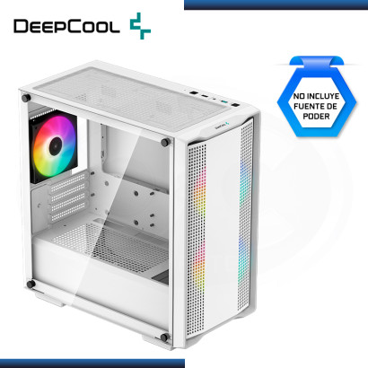 CASE DEEPCOOL CC360 WHITE ARGB SIN FUENTE VIDRIO TEMPLADO USB 3.0/USB 2.0 (PN:R-CC360-WHAPM3-G-1)