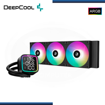 DEEPCOOL LD360 BLACK ARGB CON PANTALLA LED DIGITAL REFRIGERACION LIQUIDO AMD/INTEL (PN:R-LD360-BKMSN-G-1)