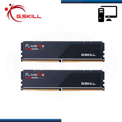 MEMORIA 32GB (16GBx2) DDR5 G.SKILL FLARE X5 BLACK AMD EXPO BUS 6000MHZ (PN:F5-6000J3648D16GX2-FX5)