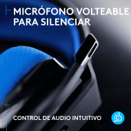 AUDIFONO LOGITECH G G535 BLACK BLUE LIGHTSPEED WIRELESS CON MICROFONO COMPATIBLE PS5/PS4  (PN:939-002218)