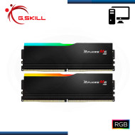 MEMORIA 32GB (16GBx2) DDR5 G.SKILL RIPJAWS M5 RGB BLACK INTEL XMP BUS 6000MHZ (PN:F5-6000J3648D16GX2-RM5RK)