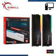 MEMORIA 32GB (16GBx2) DDR5 G.SKILL RIPJAWS M5 NEO RGB BLACK AMD EXPO BUS 6000MHZ (PN:F5-6000J3648D16GX2-RM5RK)