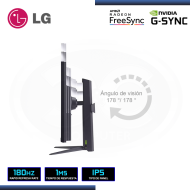 MONITOR LED 31.5" LG 32GS75Q-B ULTRAGEAR 2560x1440 HDMI DP 1MS/180Hz/AMD FREESYNC/COMPATIBLE NVIDIA-SYNC