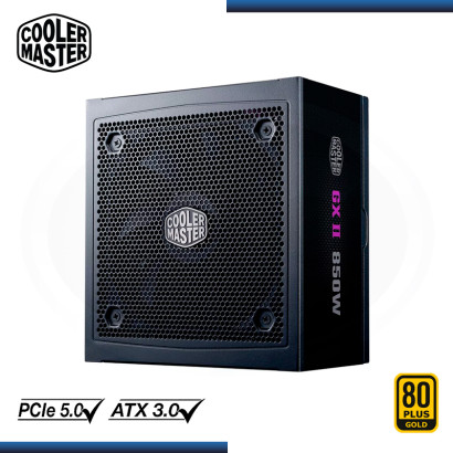 FUENTE COOLER MASTER GX II 850W 80 PLUS GOLD FULL MODULAR (PN:MPX-8503-AFAG-2BUS)